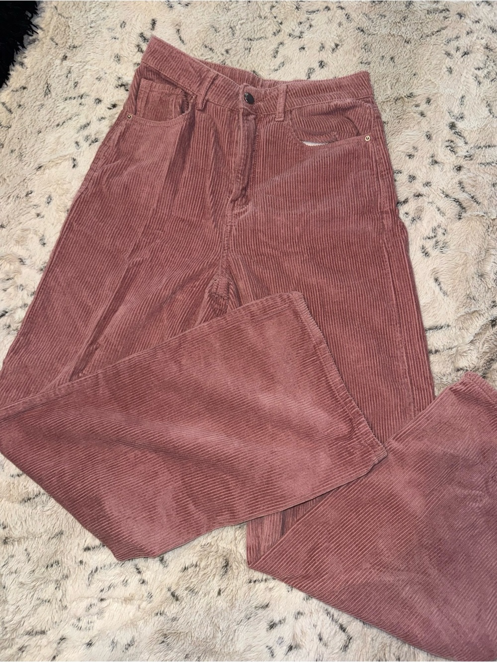 Y2k vintage style Pink corduroy jean pants